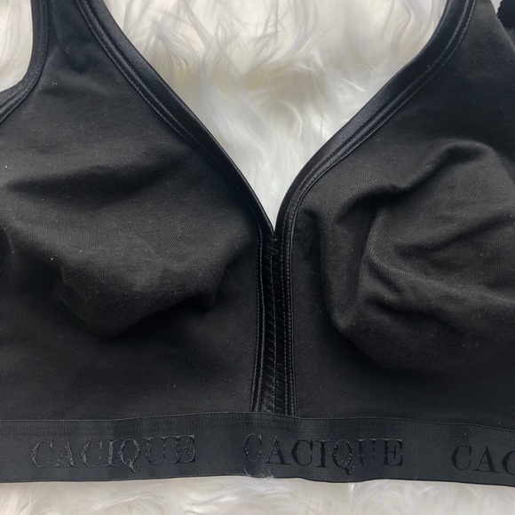 Cacique black cotton no wire bra - Picture 4 of 12